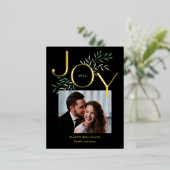 ラッシージョイフォイルホリデーポストカードクリスマスカード 箔シーズンポストカード (立ち正面)