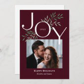 ラッシージョイフォトホリデーカードクリスマスカード シーズンカード (正面/裏面)