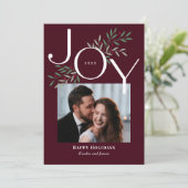 ラッシージョイフォトホリデーカードクリスマスカード シーズンカード (スタンド正面)