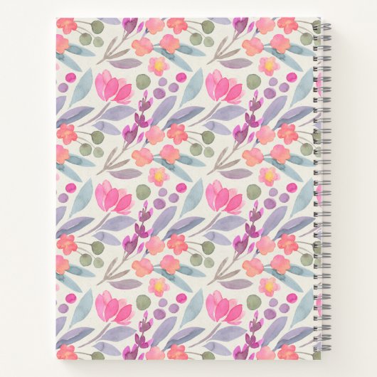 ラッシーフローラパーソナライズされたファミリーレシピブック ノートブック (裏面)