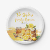 ラッシーレモンケーキジンジャーティーファミリー懇親会 ペーパープレート (正面)