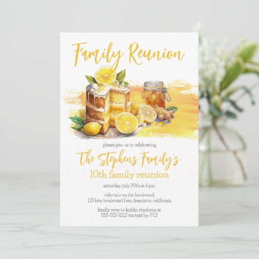 ラッシーレモンケーキジンジャーティーファミリー懇親会 招待状 (スタンド正面)