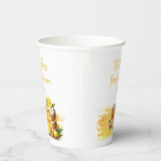 ラッシーレモンケーキジンジャーティーファミリー懇親会 紙コップ (右)