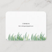 ラッシーローンフォトネーム造園名刺 名刺 (裏面)