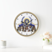 ラッシー式犬のコリー時計 ラージ壁時計 (ホーム)