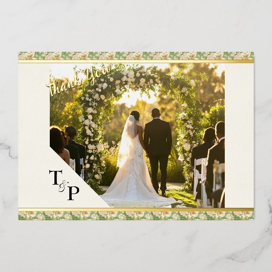 ラッシ・リュックス、タイガー・リリー&ミント感謝してい、フォイルス 箔招待状 (正面)