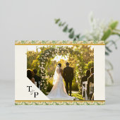 ラッシ・リュックス、タイガー・リリー&ミント感謝してい、フォイルス 箔招待状 (立ち正面)