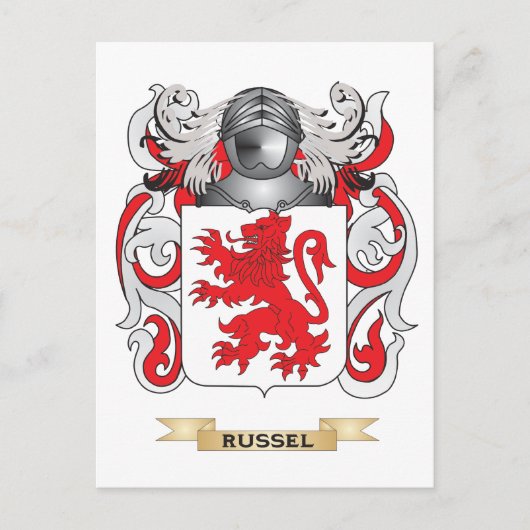 ラッセルコート・オブ・アームズ(家紋) ポストカード (正面)