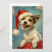 ラッセルテリアクリスマス シーズンカード (正面/裏面)