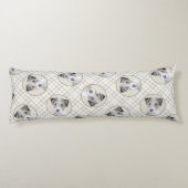 ラッセルテリア絵を描ーのラフオリジナルドッグアート ボディピロー (裏面)