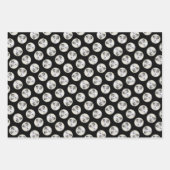 ラッセルテリア絵を描ーのラフオリジナルドッグアート ラッピングペーパーシート (正面3)