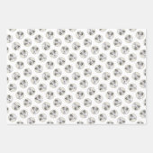 ラッセルテリア絵を描ーのラフオリジナルドッグアート ラッピングペーパーシート (正面2)