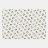 ラッセルテリア絵を描ーのラフオリジナルドッグアート ラッピングペーパーシート (正面)