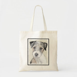ラッセルテリア絵画ラフのオリジナル- Dog Art トートバッグ