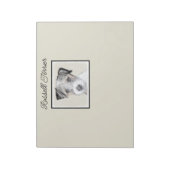 ラッセルテリア絵画ラフのオリジナル- Dog Art ノートパッド (回転)