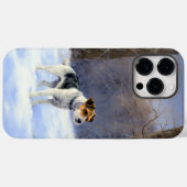 ラッセルテリア 雪のクリスマス Case-Mate iPhoneケース (裏面 (横))