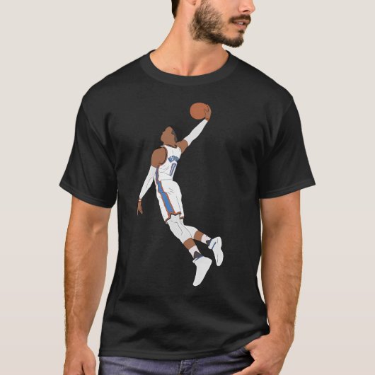 ラッセル・ウェストブルックのダンク Tシャツ (正面)