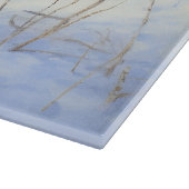 ラッセル・テリアが雪のクリスマスを過ごした カッティングボード (角)