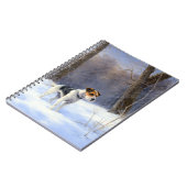 ラッセル・テリアが雪のクリスマスを過ごした ノートブック (左側)