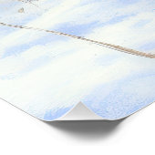 ラッセル・テリアが雪のクリスマスを過ごした ポスター (コーナー)