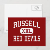 ラッセル – レッドデビルズ – ハイ – Russell Kentucky ポストカード (正面/裏面)