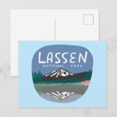 ラッセン国立公園山火山カリフォルニア ポストカード (正面/裏面)