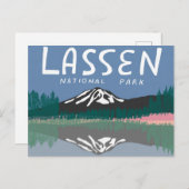 ラッセン国立公園山火山カリフォルニア ポストカード (正面/裏面)