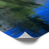 ラッセン山はマンザニタ湖の上に位置する ポスター (角)