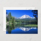 ラッセン山はマンザニタ湖の上に昇る ポストカード (正面/裏面)