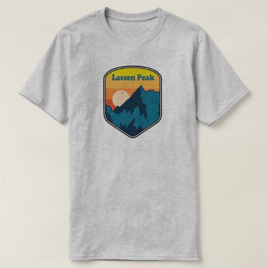 ラッセン峰カリフォルニア日の出 Tシャツ (デザイン正面)