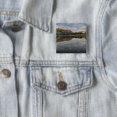 ラッセン湖サンセット反射 缶バッジ (インサイチュ)