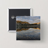 ラッセン湖サンセット反射 缶バッジ (正面&裏面)