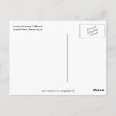 ラッセン火山カリフォルニア ポストカード (裏面)