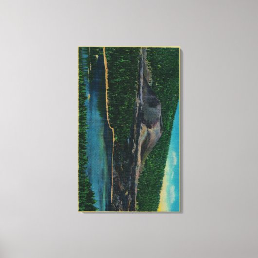 ラッセン火山国立公園のシンダー円錐 キャンバスプリント (正面)