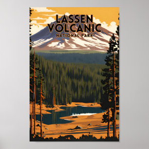 ラッセン火山国立公園の旅行 ポスター