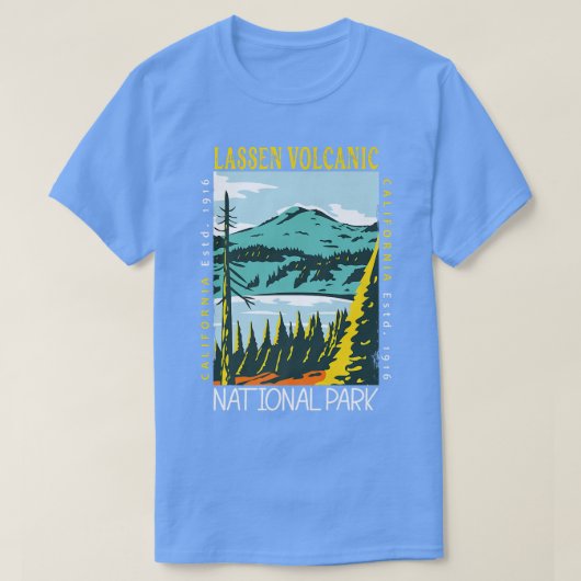 ラッセン火山国立公園カリフォルニアの悲惨 Tシャツ (デザイン正面)