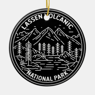 ラッセン火山国立公園カリフォルニアモノリン セラミックオーナメント