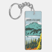 ラッセン火山国立公園カリフォルニアヴィンテージ キーホルダー (正面左)