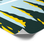 ラッセン火山国立公園カリフォルニアヴィンテージ ポスター (角)