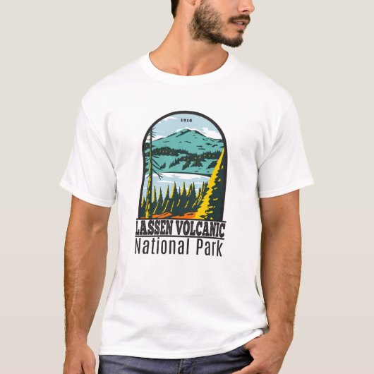 ラッセン火山国立公園カリフォルニアヴィンテージ Tシャツ (正面)