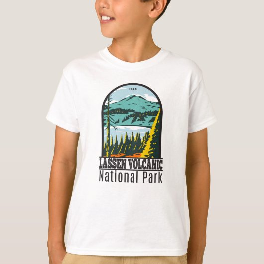 ラッセン火山国立公園カリフォルニアヴィンテージT Tシャツ (正面)