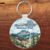 ラッセン火山国立公園カリフォルニア火山 キーホルダー (裏面)