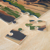 ラッセン火山国立公園カリフォルニア火山 ジグソーパズル (側面)