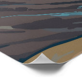 ラッセン火山国立公園カリフォルニア火山 ポスター (角)