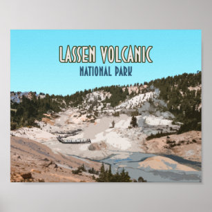 ラッセン火山国立公園カリフォルニア ポスター