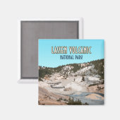 ラッセン火山国立公園カリフォルニア マグネット (正面/裏面)