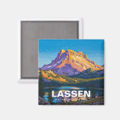 ラッセン火山国立公園カリフォルニア マグネット (正面/裏面)