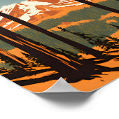 ラッセン火山国立公園ヴィンテージ ポスター (角)