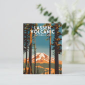 ラッセン火山国立公園ヴィンテージ ポストカード (スタンド正面)