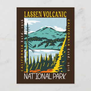ラッセン火山国立公園動揺してヴィンテージ ポストカード